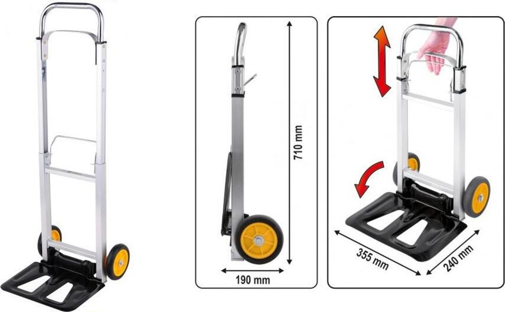 Vorel Klappbarer Lagerwagen 90Kg 78661 Produktbild 