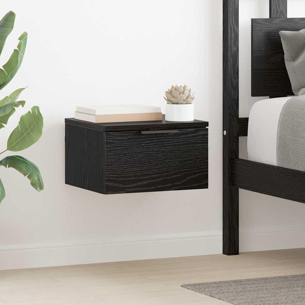 Maison Exclusive - Nachttisch 2 pcs Schwarz Eichen-Optik 34 x 30 x 20 cm