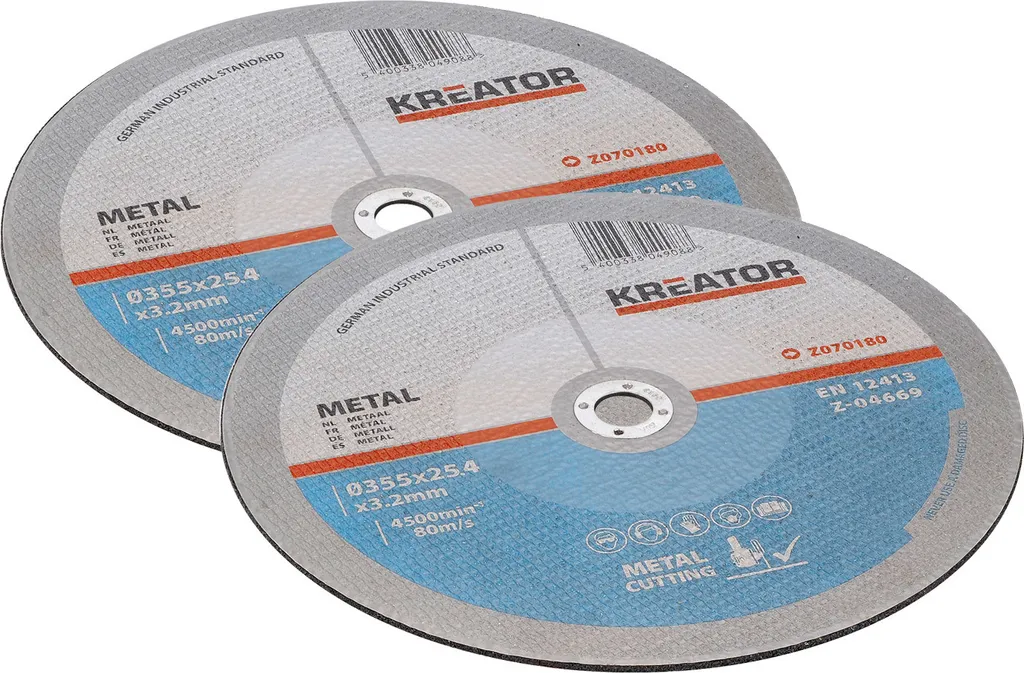 2 Dischi da Taglio 355x3,2 mm per Metallo | Ricambi Troncatrice Ferro