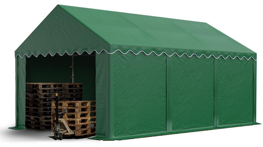 TOOLPORT Tendone deposito 4x6 m PVC 750 N tenda capannone Immagine del prodotto 