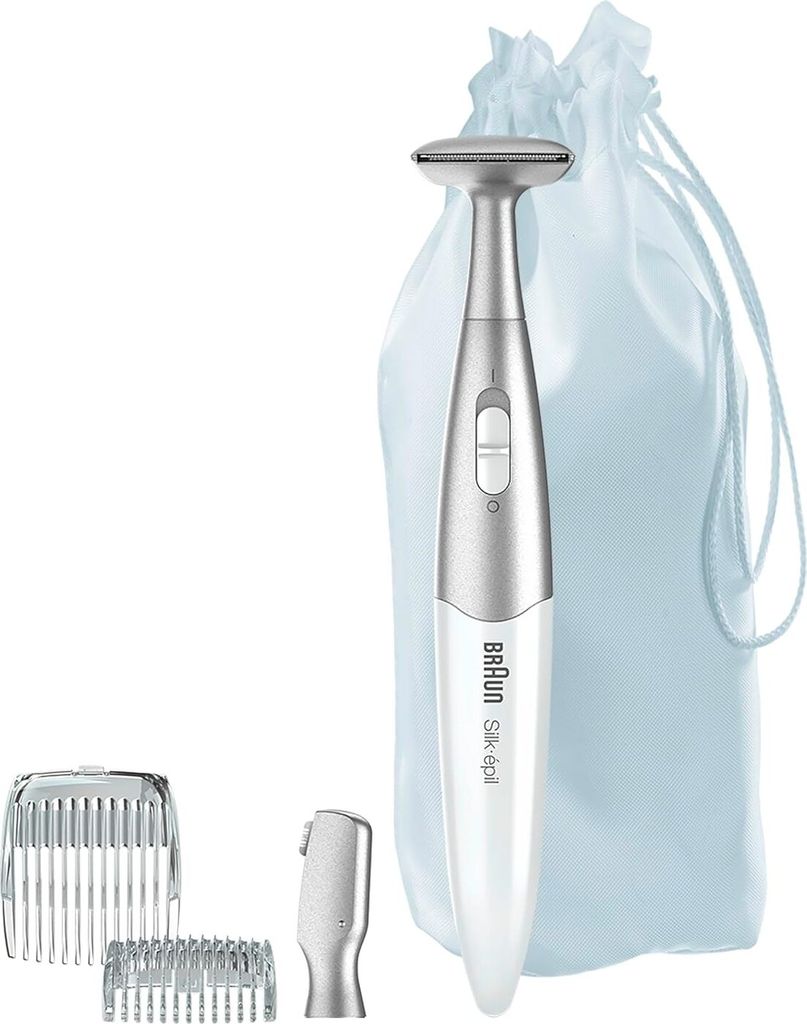 Trymer do bikini Braun Silk-épil FG1100 Biały z 4 dodatkami Zdjęcie produktu 