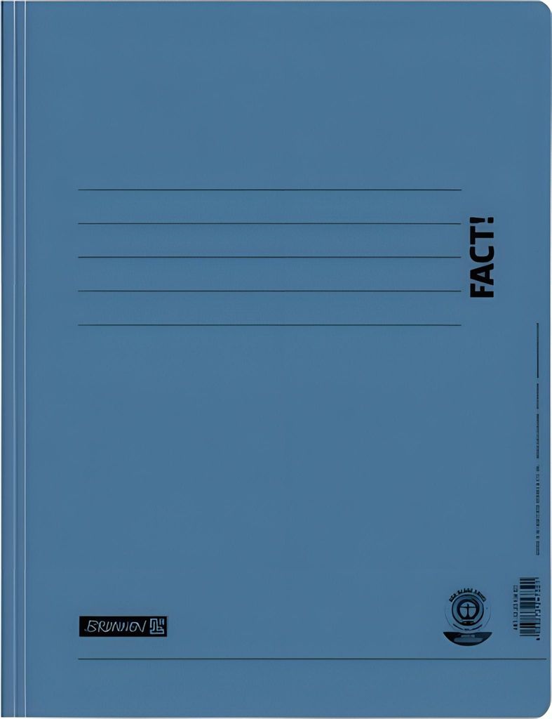BRUNNEN Papp-Schnellhefter FACT! blau 102010430 Produktbild 