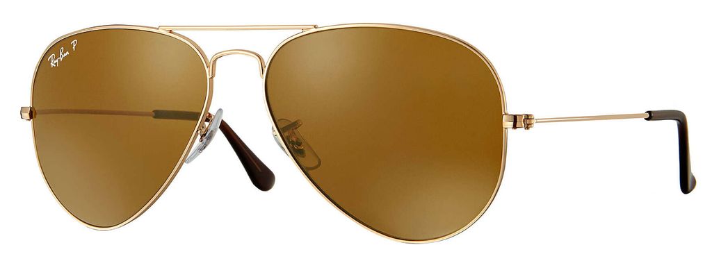 Ray-Ban AVIATOR CLASSIC, Erwachsener, Uni, Pilot, Gold, Nicht-polarisierte Linse, Metall