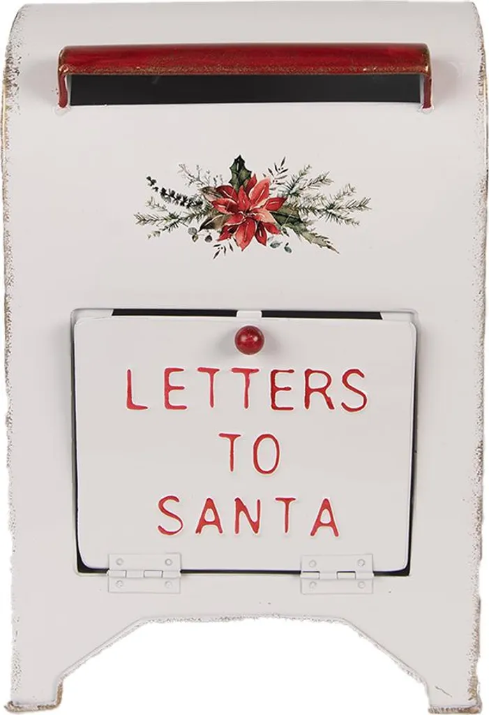 Boîte aux lettres décorative Noël pour listes de cadeaux et courrier festif