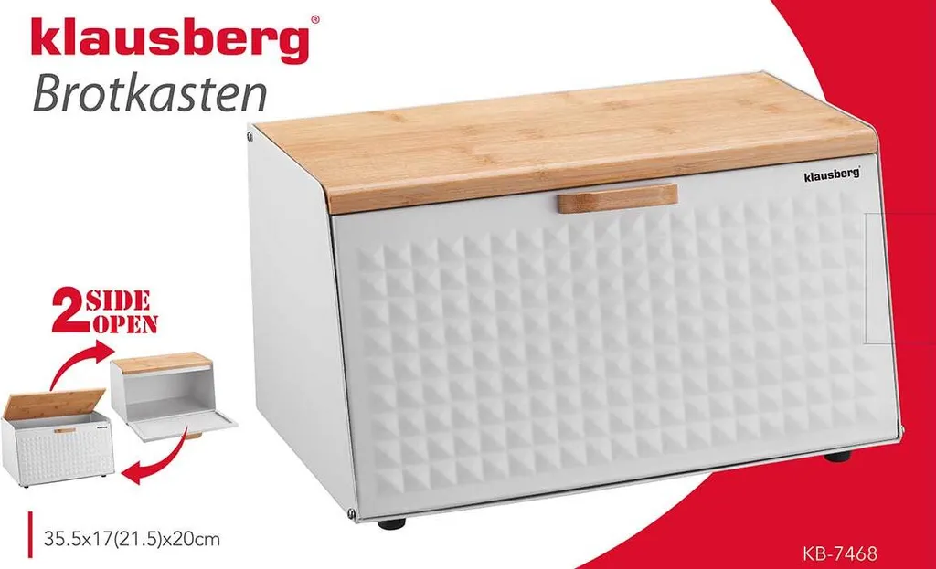 KLAUSBERG KB-7468 SCATOLA PER IL PANE A DOPPIA Facciata 90015751