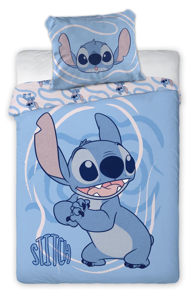 Stitch Whirlwind Dekbedovertrek 100 x 135 cm - 40 x 60 cm - Productafbeelding 