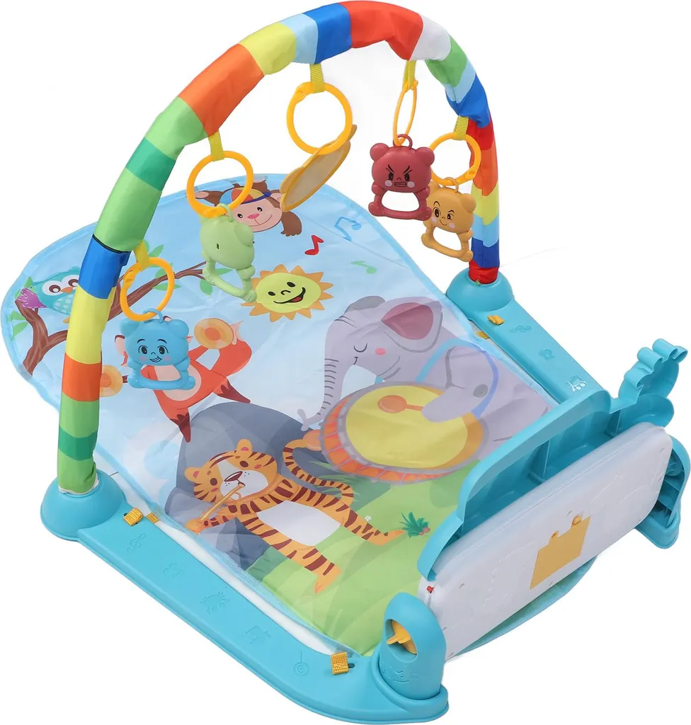 Tapis éveil bébé : occupez votre enfant avec le piano et les hochets
