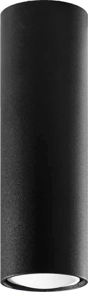 Deckenleuchte LAGOS 20 schwarz 1xGU10 10W Stahl 20x6x6cm Sollux Lighting