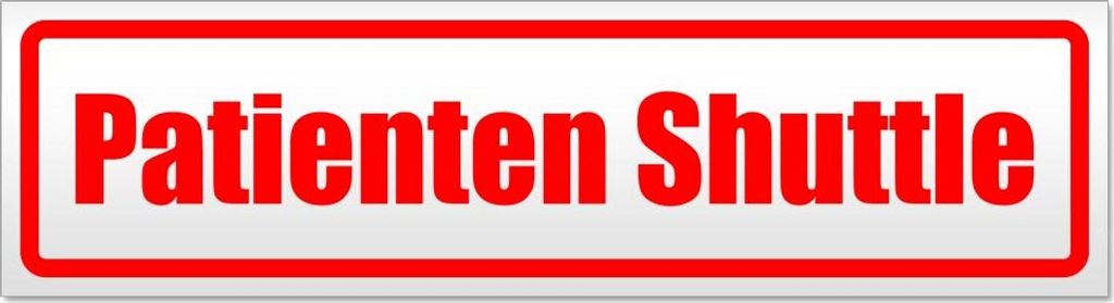 Patienten Shuttle Magnetschild Schild magnetisch