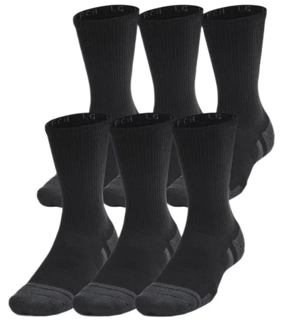 Under Armour Performance Tech Crew-socken 6 Einheiten Schwarz EU 42-47 1/2 Schwarz EU 42-47 1/2