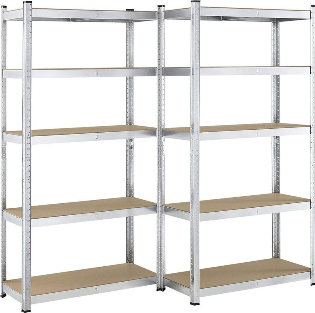 Regał magazynowy 21096, 2 solidne metalowe półki z 10 Zdjęcie produktu 