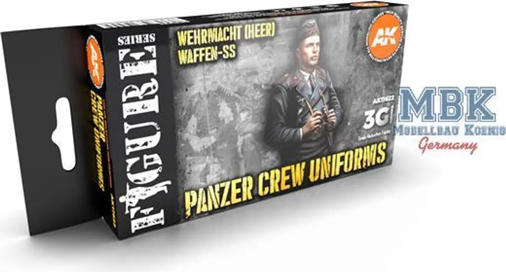 Peindre Figurines Panzer Uniformes avec Set AK-11622 AK Interactive