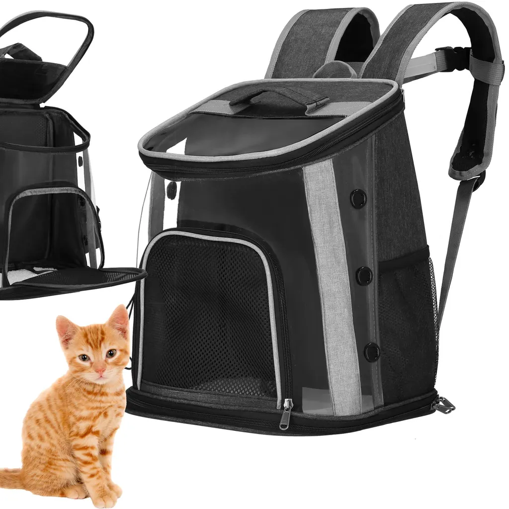 Springos® Transporter per animali domestici Zaino taglia M max. 15 kg Gatti Cani di piccola taglia Conigli - 5