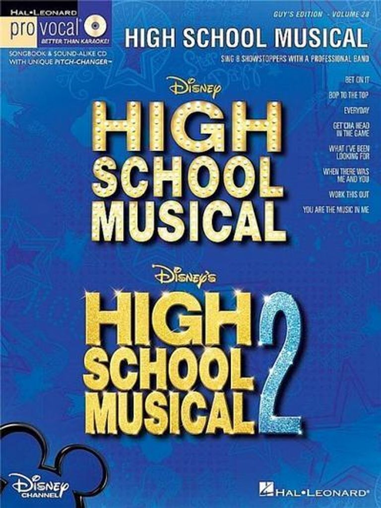 High School Musical vol.1 & 2 (+CD):for male singers