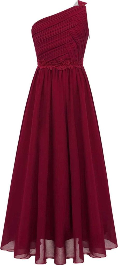 Abito elegante da principessa monospalla - abito lungo Immagine del prodotto 