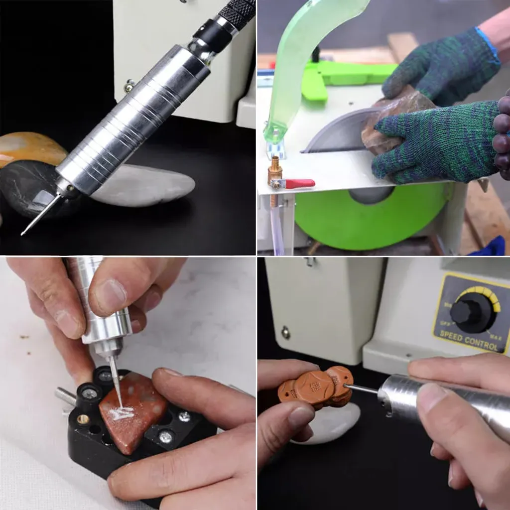 Machine pour façonner et polir les gemmes avec variateur de vitesse - 5