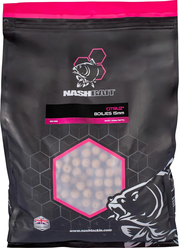 Nash Bait Citruz 15mm 1kg : Bouillettes pour Eaux Difficiles et Froides