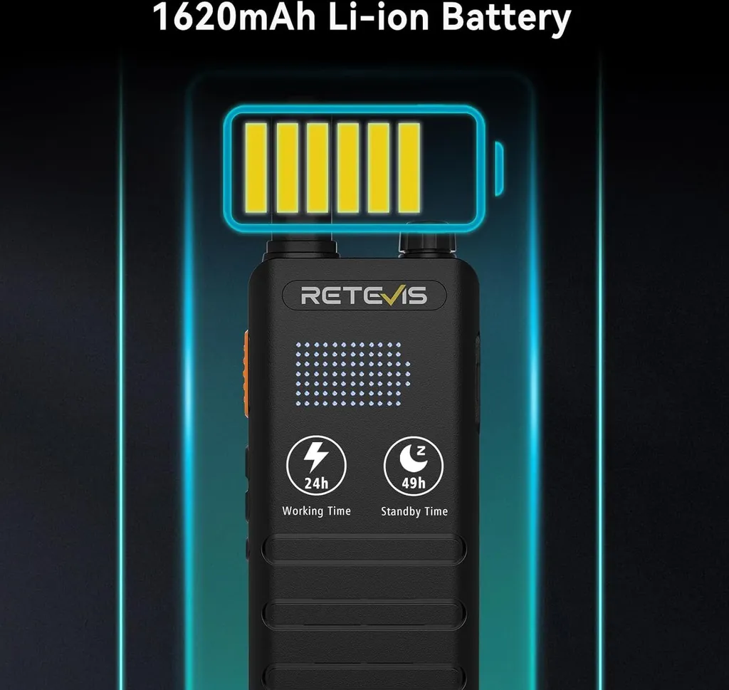 Radio bidirectionnelle rechargeable USB C avec kit mains libres (10 unités) - 7