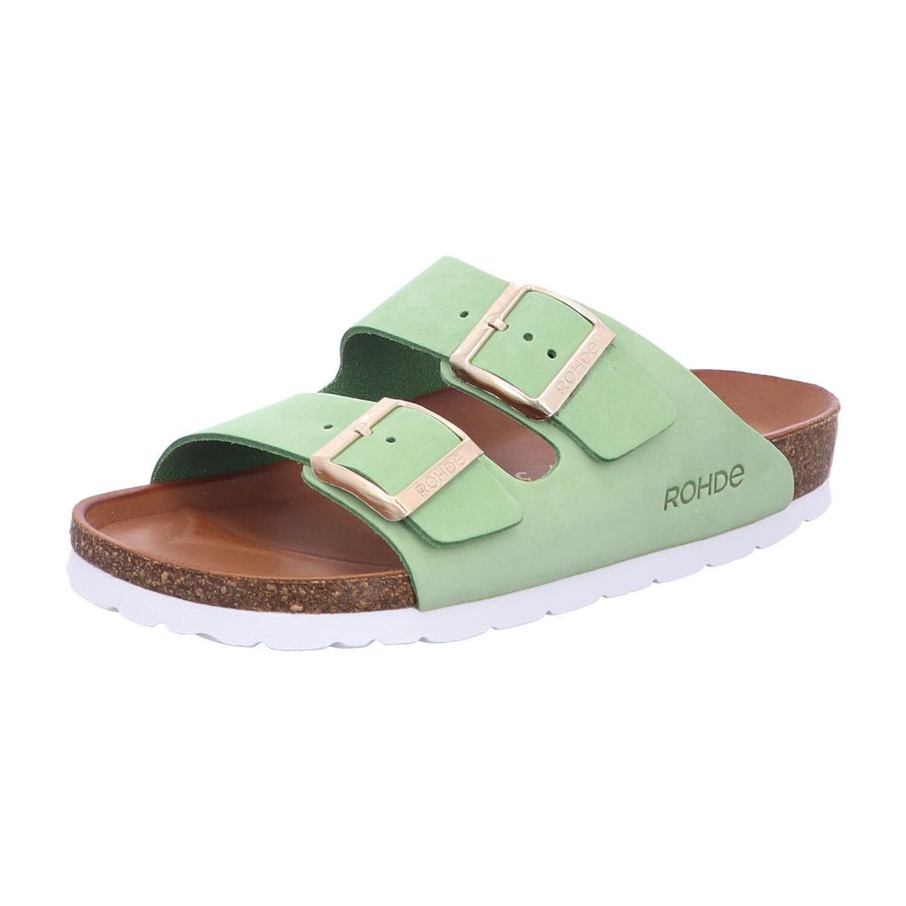 Rohde Klassische Pantoletten Damen 31383239363337 Grün 36 EU