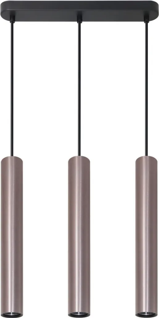 Suspension Longue LUNGOMARE 110cm : Éclairage Sans Zone d'Ombre 3xGU10