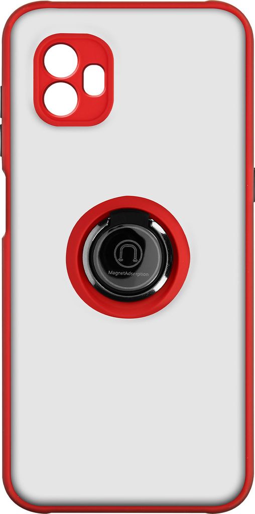Hybrid Handyhülle mit Ring-Halterung Samsung Galaxy Xcover 6 Pro – Rot