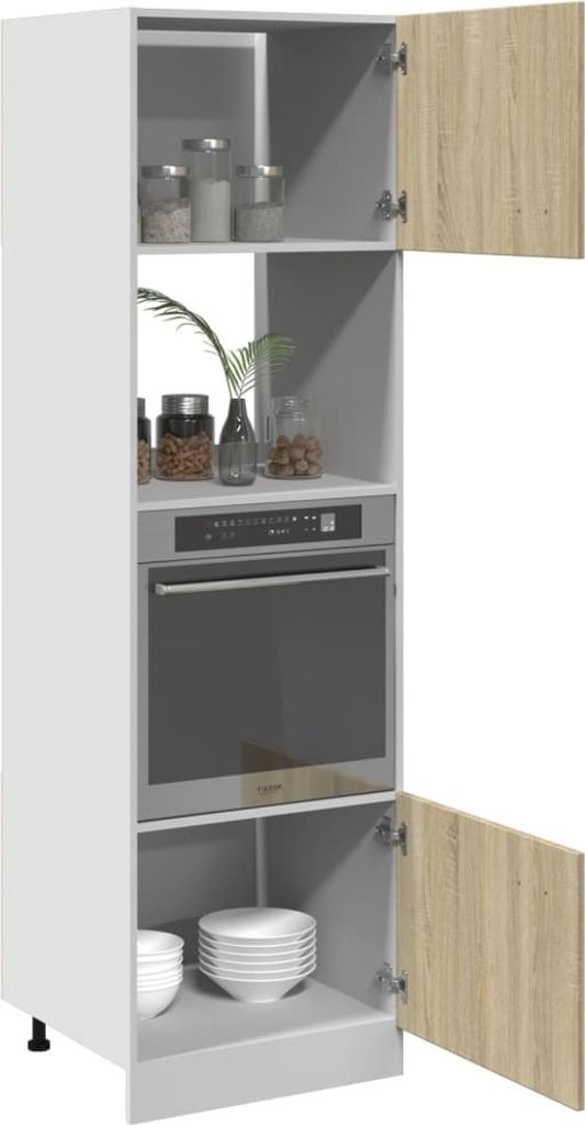 vidaXL Prestavbová skriňa na mikrovlnnú rúru Sonoma Oak Obrázok produktu 5