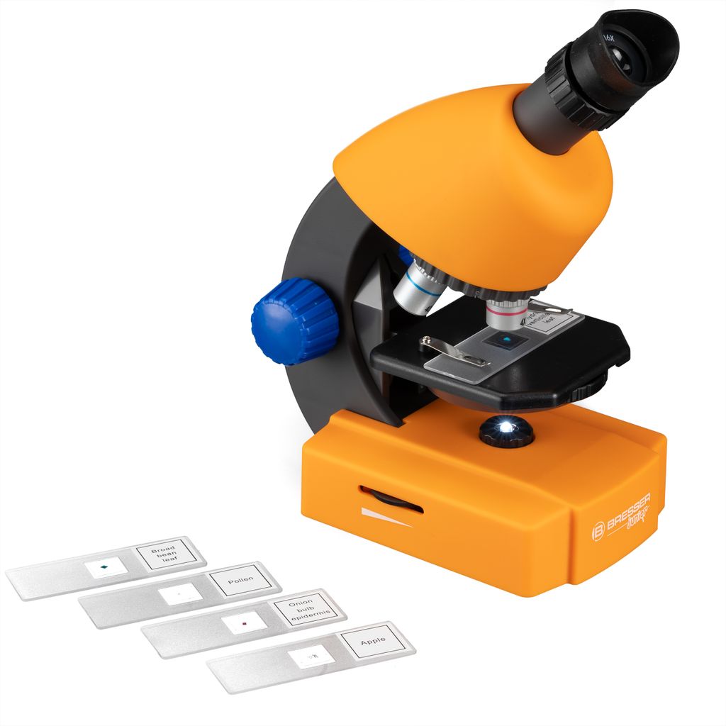BRESSER 40x-640x Mikroskop JUNIOR mit Zubehör