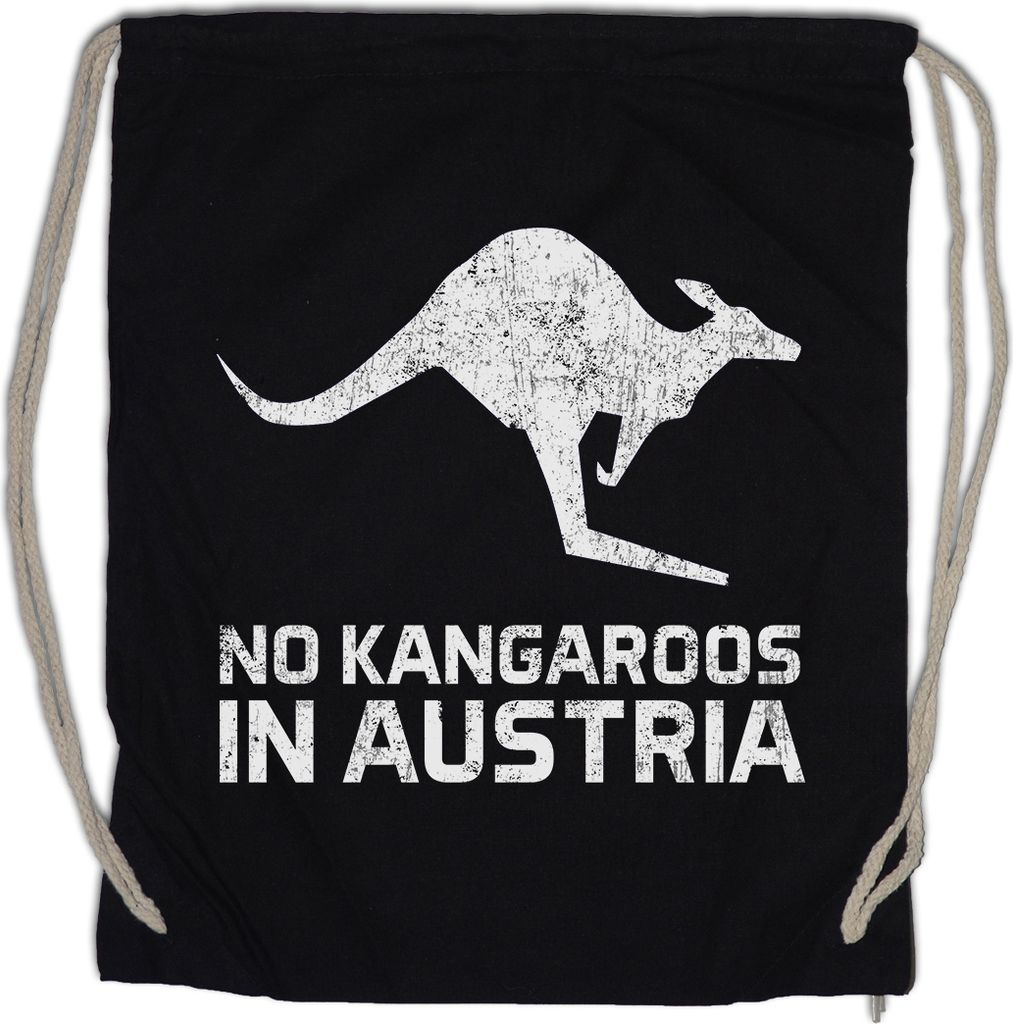 Urban Backwoods No Kangaroos In Austria, Turnbeutel, Farbe: Produktbild 