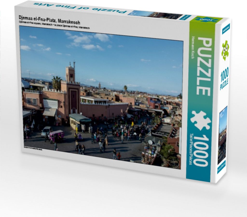 Calvendo Djemaa EL-Fna-Platz, Marrakesch 1000 Teile Puzzle Quer, 1000 Stück(e), andere, 14 Jahr(e)