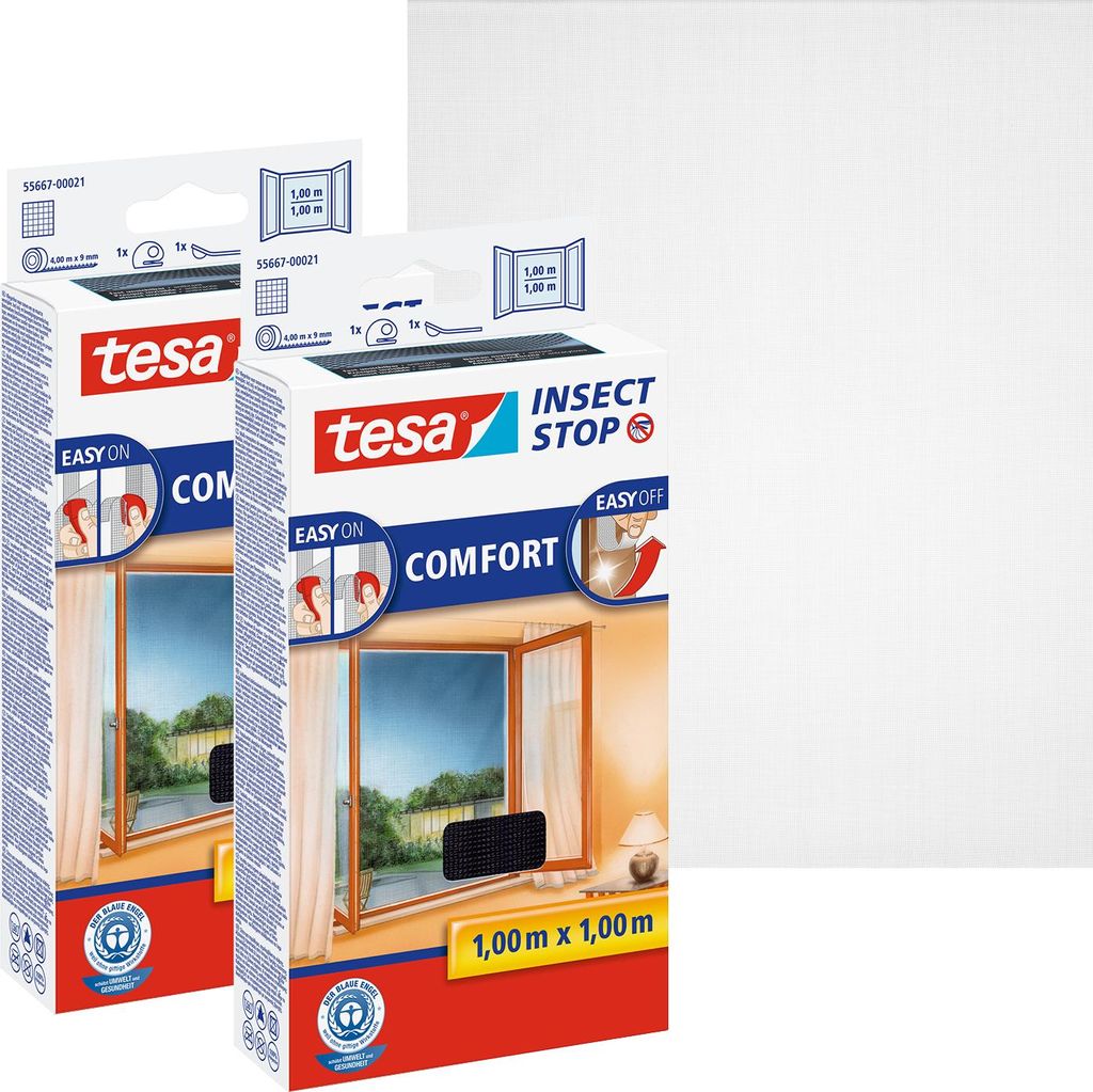 tesa COMFORT 55667 Zanzariera (L x P) 1000 mm x 1000 mm Immagine del prodotto 