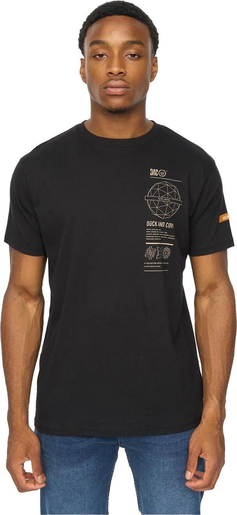 Duck and Cover - "Ashland" T-Shirt für Herren BG2175 (S) (Schwarz)