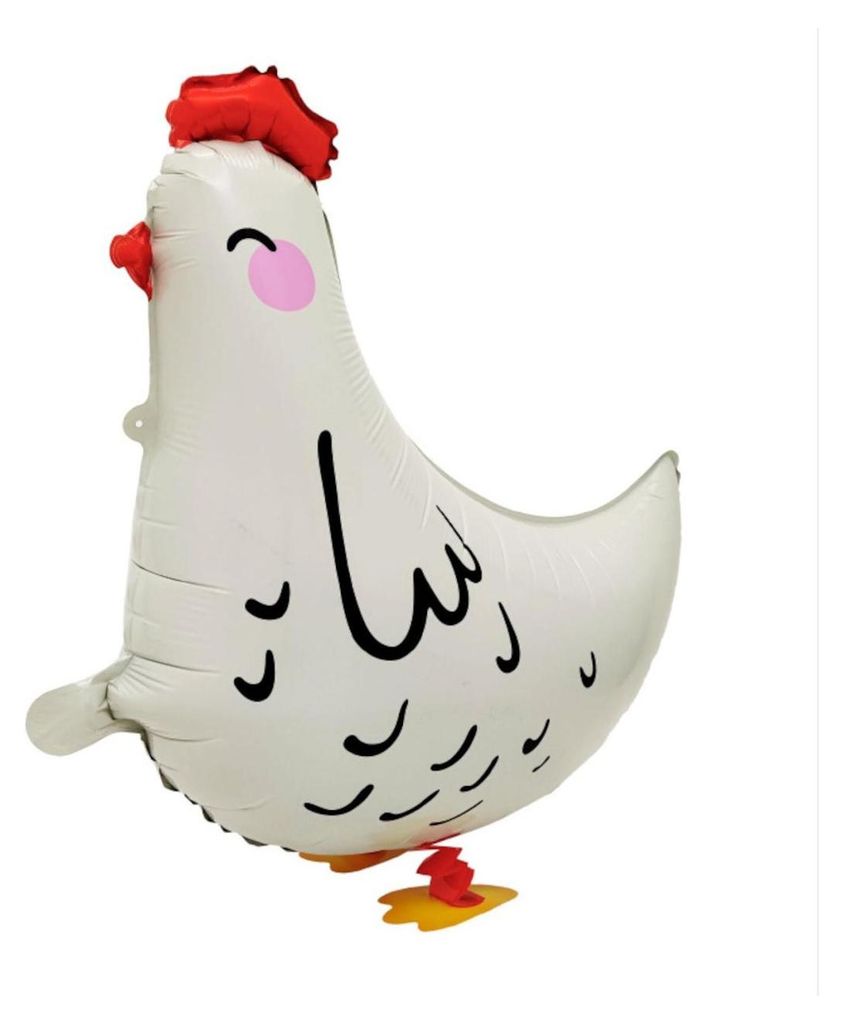 Pallone in foil Airwalker chicken, circa 50 x 45,5 cm Immagine del prodotto 