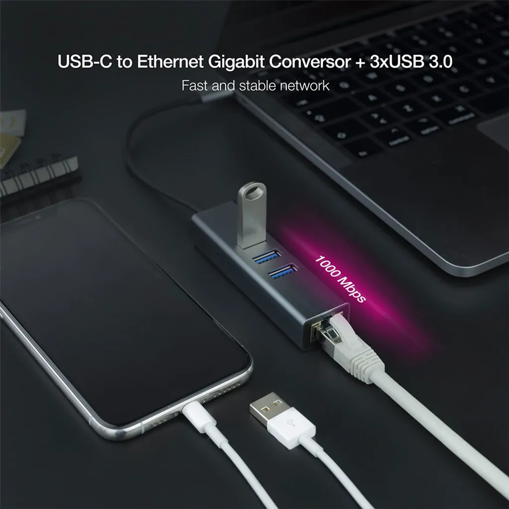 Hub USB-C Nanocable 10.03.0408: Zero Lag per il tuo Setup Gaming - 4