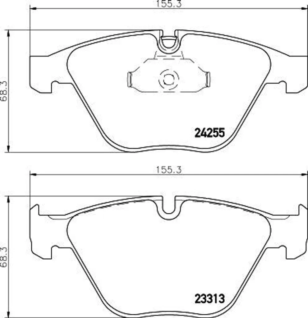 Plaquettes de frein HELLA 8DB 355 013-931 pour BMW Série 3 E90 F30 X1