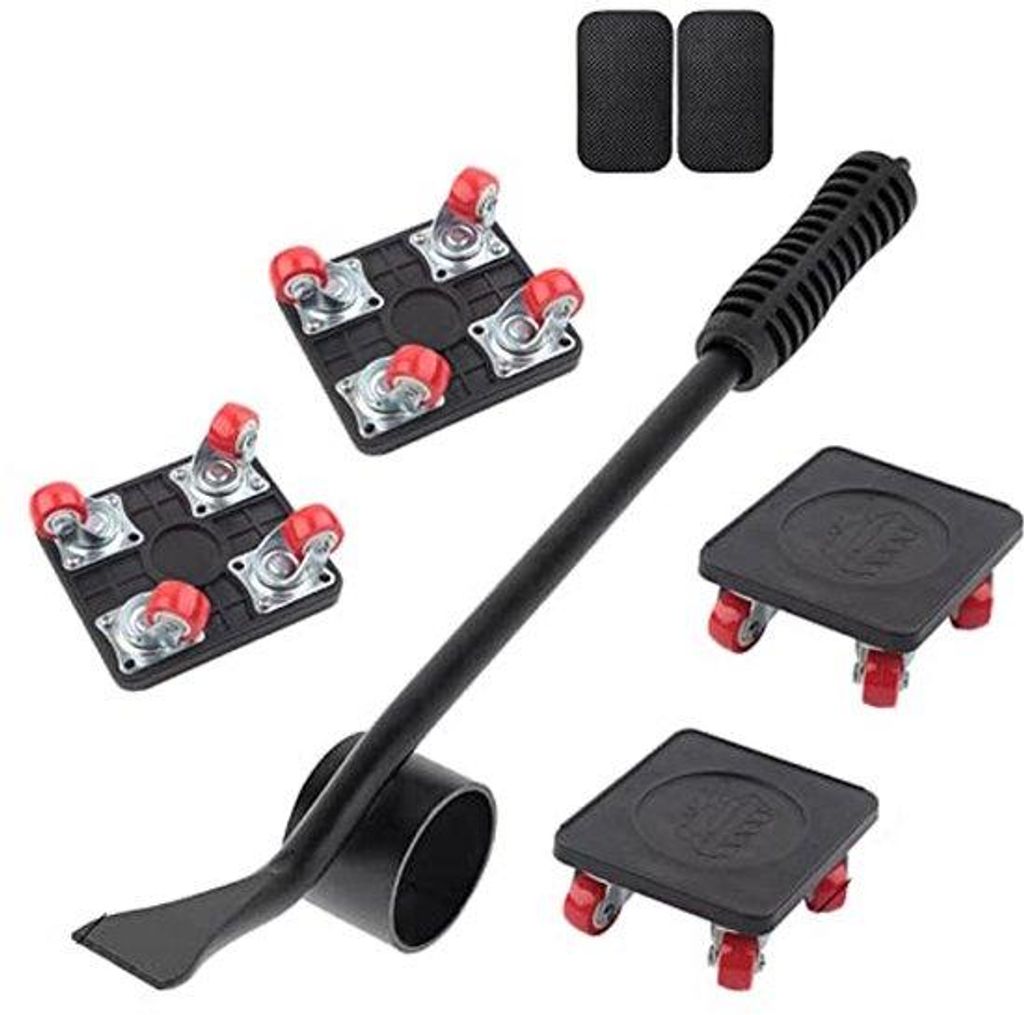 Transportrol mit 4 Höhenpads-Schiebesystem, Tragfähigkeit 400 kg, Anti-Slip-Beschichtung, für das einfache Umsetzen von Möbeln