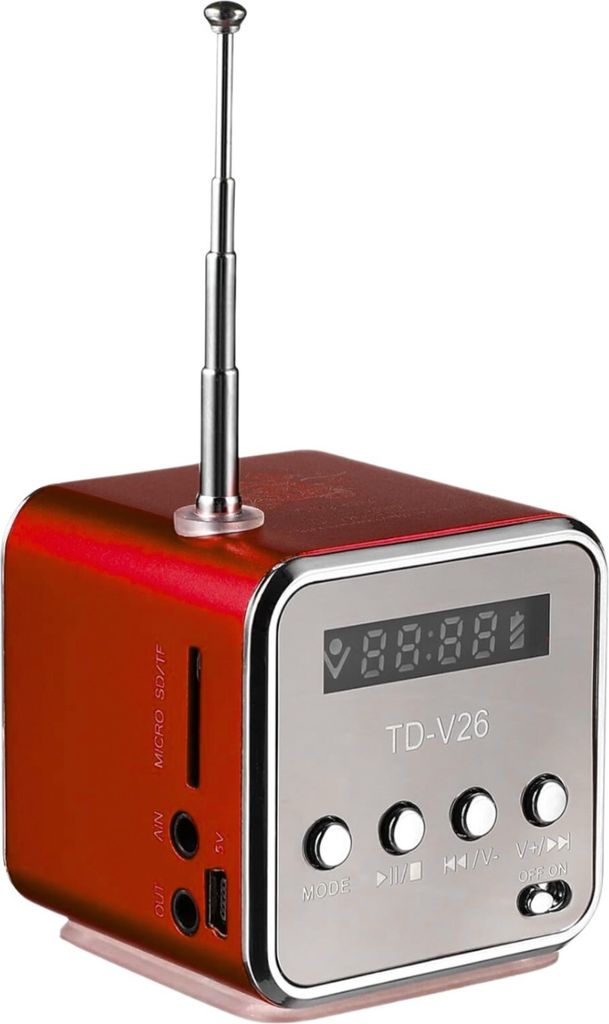 OMNA | Přenosné rádio TD-V26 - černé - Bluetooth, LED Obrázek produktu 