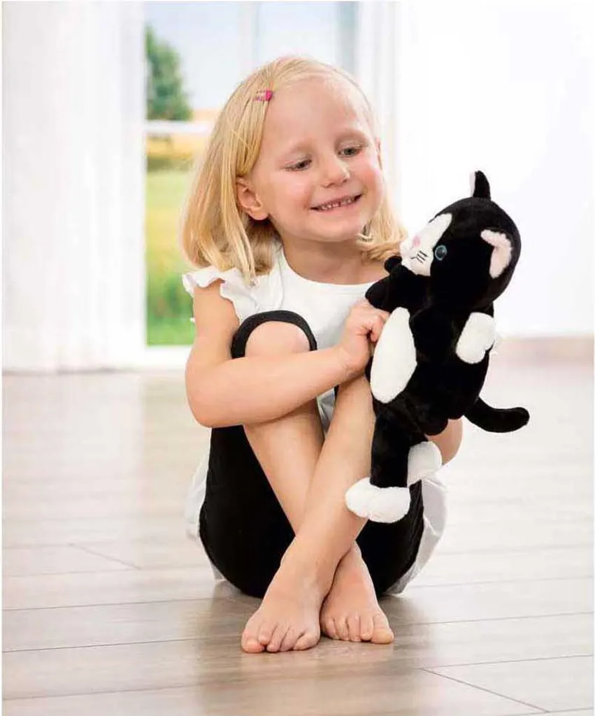 Marionnette à main Chat pour éveil sensoriel et langage en maternelle - 2