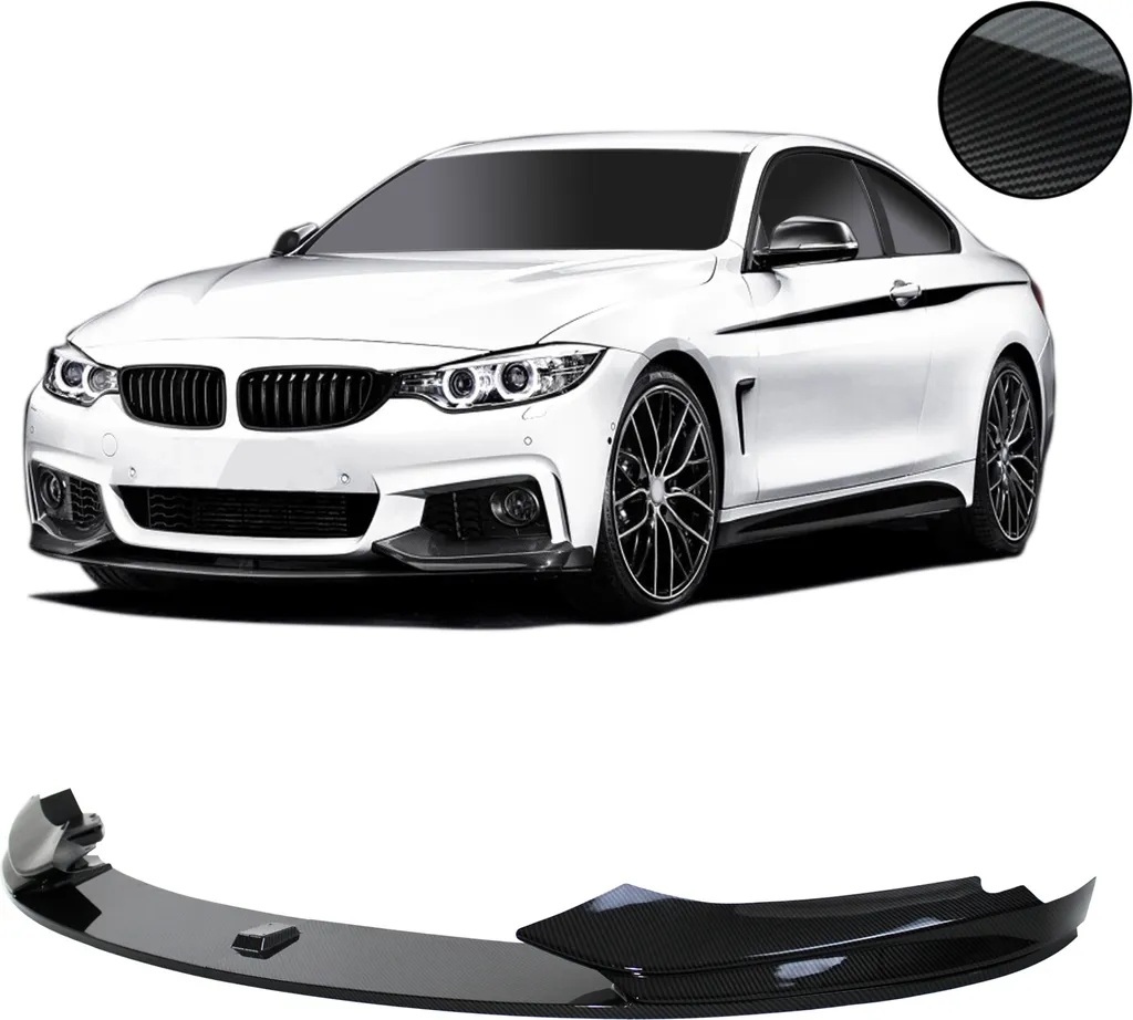 Spoiler Lame Avant BMW Série 4 F32 F33 F36 : Look Sport Carbone garanti