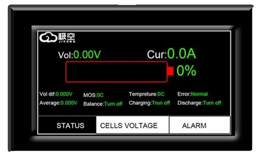 Afficheur LCD tactile anti-surcharge pour système de batterie JK-BMS