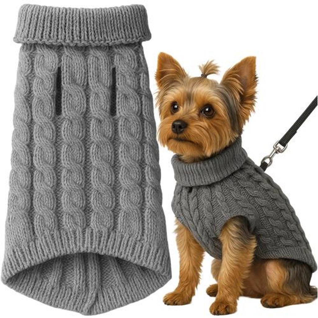 Purlov Hunde-/Katzenbekleidung, Größe M, grau, 26217 Produktbild 
