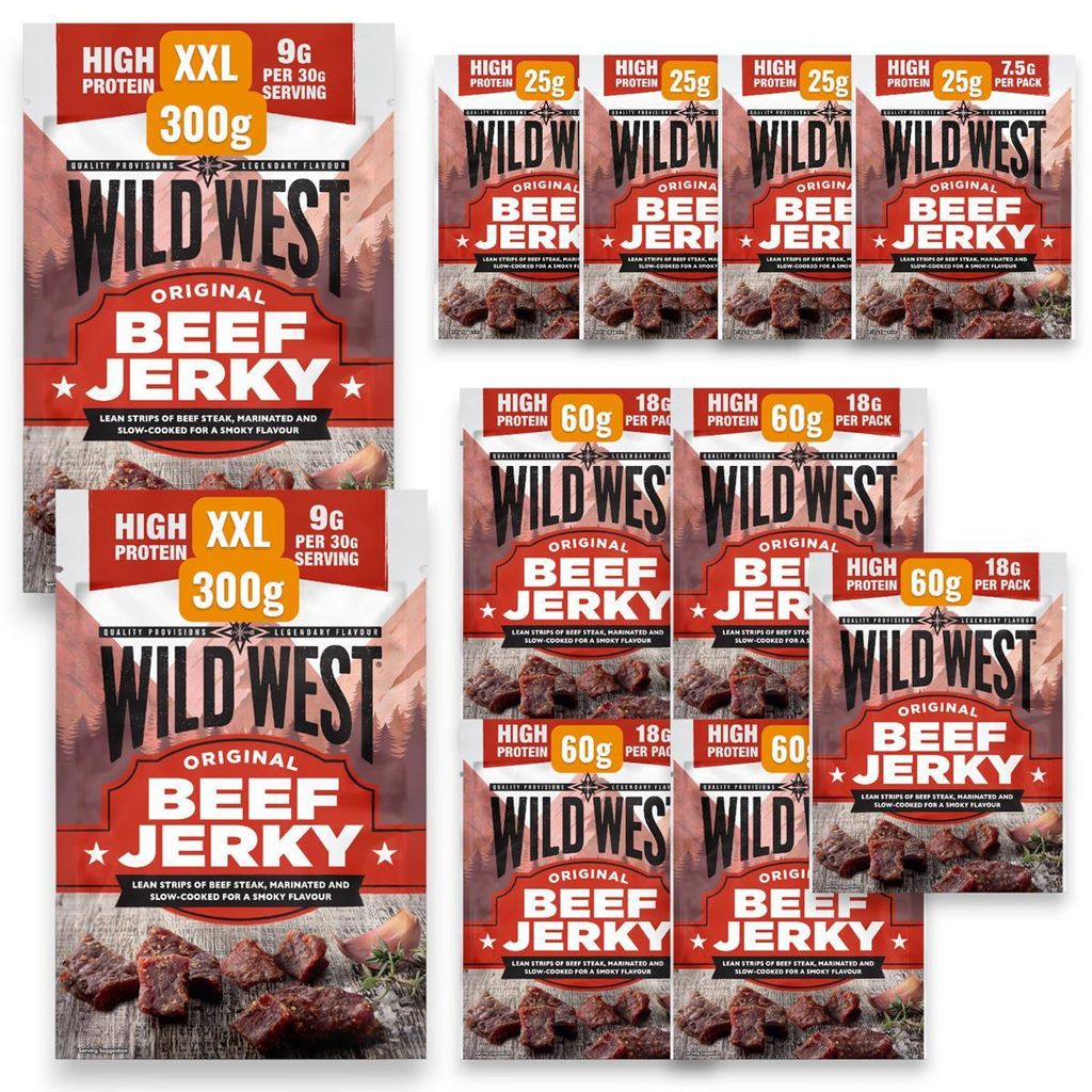 Wild West Beef Jerky Original 1 kg Set – XXL Vorratspaket Produktbild 