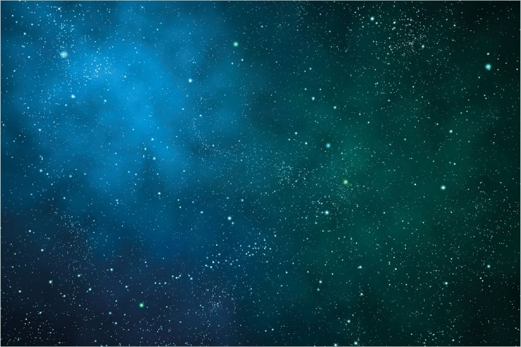 Wallario selbstklebendes Poster - Sternenhimmel - Milchstraße und Sterne bei Nacht, Größe: 100 x 150 cm