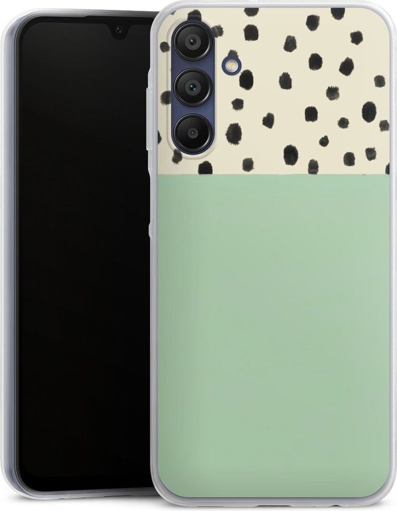 DeinDesign Slim Hülle für Samsung Galaxy A15 Silikon Case Ultra Dünn Handyhülle Abstrakt Boho Polka Dots