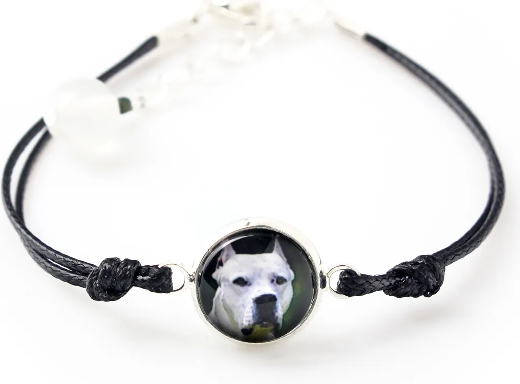 Idea Regalo Dogo Argentino: Bracciale Art-Dog con Foto Personalizzata