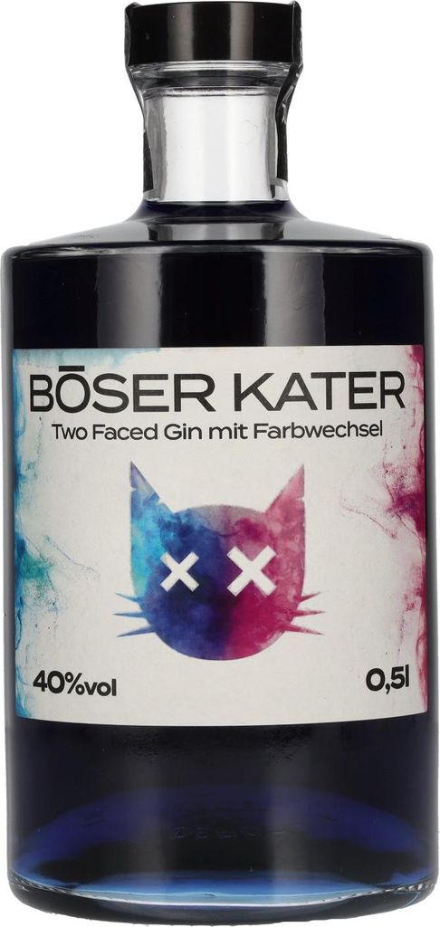 Böser Kater Two Faced Gin (Farbwechsel) 500ml 40% Vol. Produktbild 