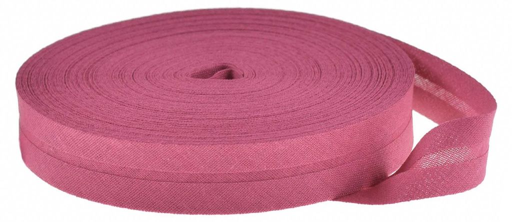25m Schrägband Baumwolle Breite 20mm gefalzt, bubblegum