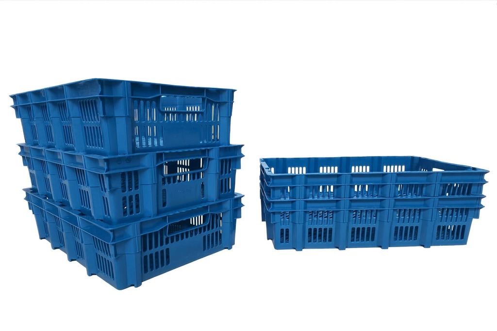 GARDIVO P1 Kisten blau 5 Stück - 59x39,5x15cm - Lagerkiste, Produktbild 