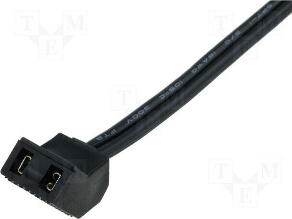 1x Leitungen: Versorgung für Lüfter Stecker: 45° Winkel 2m B2-20 Stromversorgungs