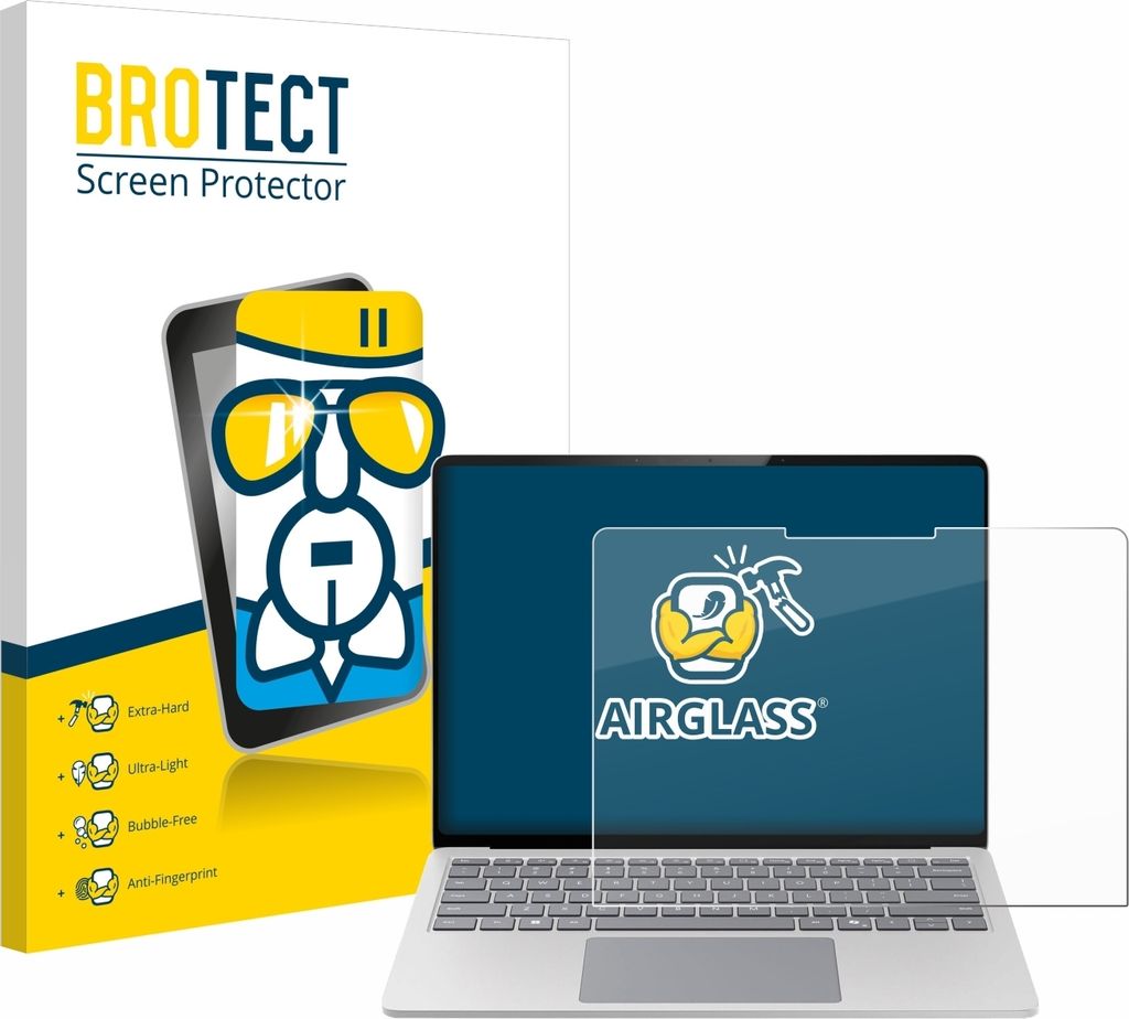 BROTECT Schutzglas für Microsoft Surface Laptop 7 15" Schutzfolie Panzer Folie Glas Display Schutz klar