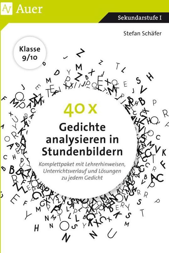40 x Gedichte analysieren in Stundenbildern 9-10